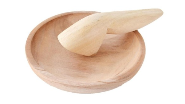 Miyuki Halal Store: Cobek Kayu 18 cm